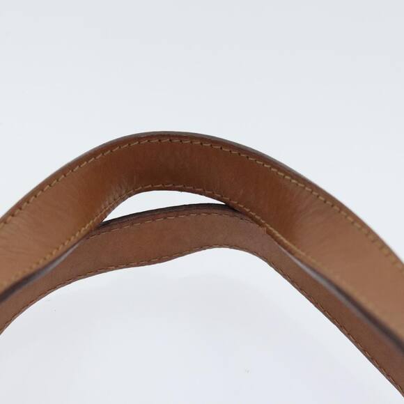 CELINE Macadam Canvas Hand Bag Beige Gold - Picture 8 of 16